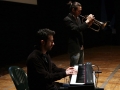 Un momento della performance di Fabio D\'Onofrio e Jorge Gabriel Rò